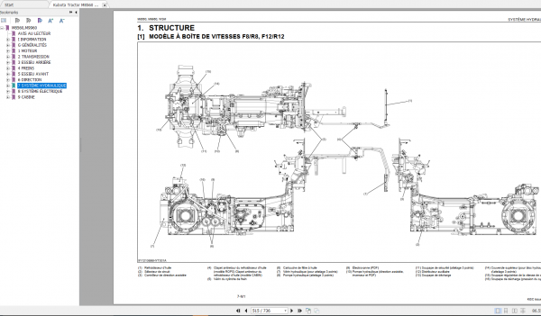 Kubota Tractor M8560 M9660 Workshop Manual ENFR 4