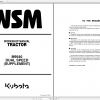Kubota Tractor M9540 Dual Speed Supplement Workshop Manual ENFR 2