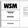 Kubota Tractor MX5000 Workshop Manual EN 1