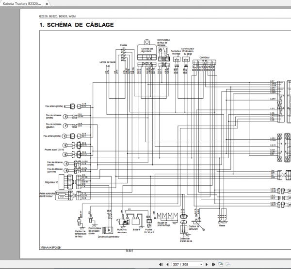 Kubota Tractors B2320 B2620 B2920 Workshop Manual FR 4