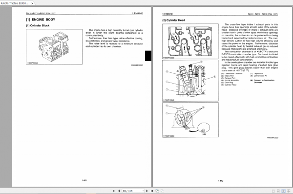 Kubota Tractors B2410 B2710 B2910 B7800HDS Workshop Manual EN 2