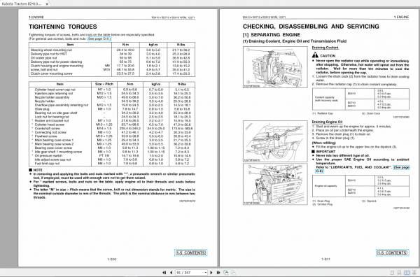Kubota Tractors B2410 B2710 B2910 Workshop Manual EN 3