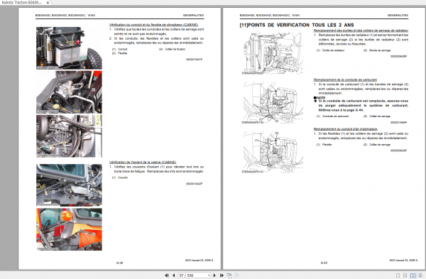 Kubota Tractors B2630HSD B3030HSD B3030HSDC Workshop Manual FR 2