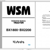 Kubota Tractors BX1800 BX2200 Workshop Manual ENFR 1