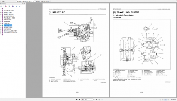 Kubota Tractors BX1800 BX2200 Workshop Manual ENFR 2