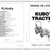 Kubota Tractors BX25D LA240 BT601 Users Manual FR 1
