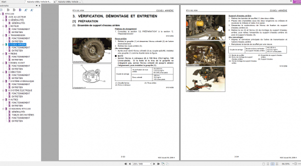Kubota Utility Vehicle RTV1100 Workshop Manual ENFR 2