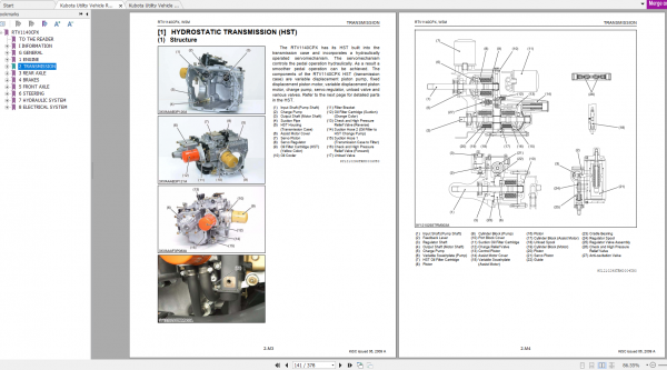 Kubota Utility Vehicle RTV1140CPX Workshop Manual ENFR 2