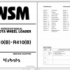 Kubota Wheel Loader R310 R310B R410 R410B Service Chapter Workshop Manual EN 1