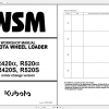Kubota Wheel Loader R420a R420S R520a R520S Workshop Manual EN 3