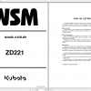 Kubota Zero Turn Mower ZD221 Workshop Manual ENFR 3