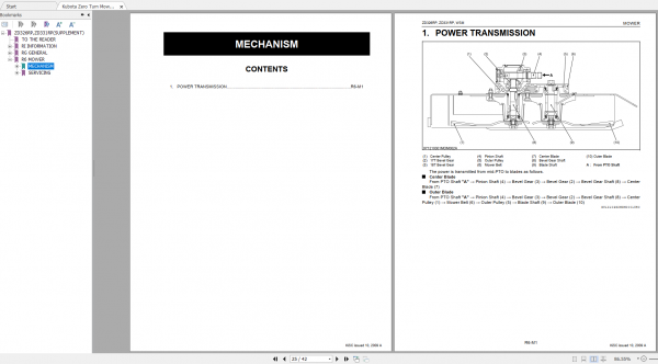 Kubota Zero Turn Mower ZD326RP ZD331RP Supplement Workshop Manual EN 3