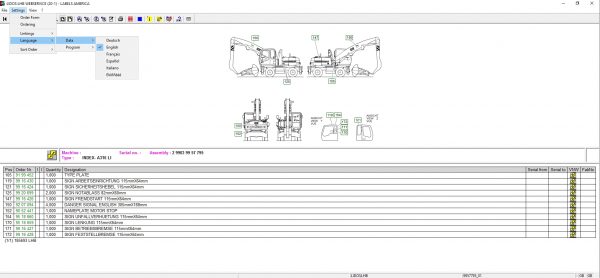 Liebherr Lidos Offline COT LBH LFR LHB LWT Spare Parts Catalog Service Documentation 09.2021 DVD 6