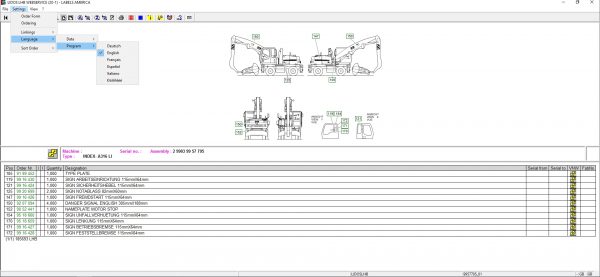 Liebherr Lidos Offline COT LBH LFR LHB LWT Spare Parts Catalog Service Documentation 09.2021 DVD 7