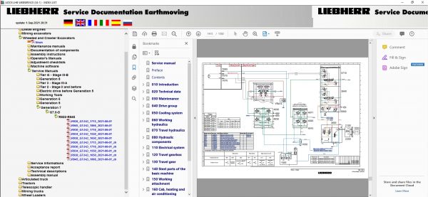 Liebherr Lidos Offline COT LBH LFR LHB LWT Spare Parts Catalog Service Documentation 09.2021 DVD 9