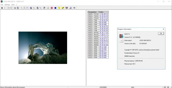Liebherr Lidos Offline EN Mining Truck Excavator 09.2021 EPC Parts Catalog Service Documentation DVD 1