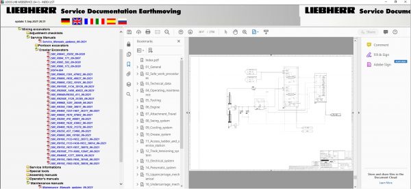 Liebherr Lidos Offline EN Mining Truck Excavator 09.2021 EPC Parts Catalog Service Documentation DVD 9