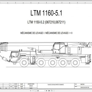 Liebherr Mobile Crane 150 Ton LTM 1150 5.2 Worshop Manual Spare Parts Catalogue Wiring Diagram 8