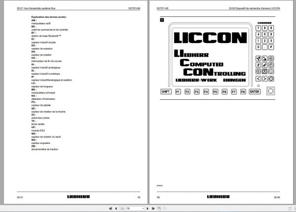 Liebherr Mobile Crane LTM 1350 6.1 Diagnostics Manual LICCON 2