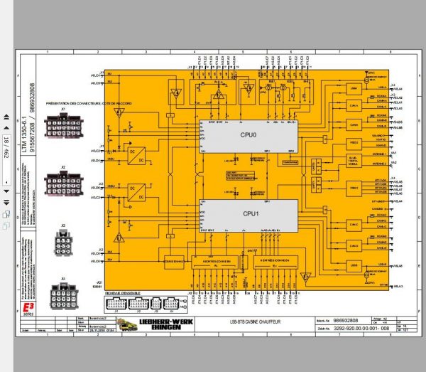 Liebherr Mobile Crane LTM 1350 6.1 Electric Hydraulic Pneumatic Wiring Diagram 5