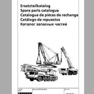 Liebherr Mobile Crane LTM 1350 6.1 Spare Parts Catalogue 1