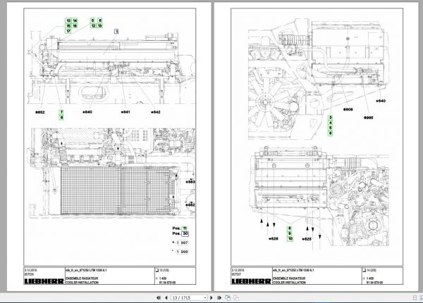 Liebherr Mobile Crane LTM 1350 6.1 Spare Parts Catalogue 2