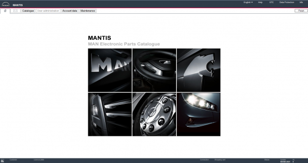 MAN MANTIS v664 EPC 08.2021 Spare Parts Catalogue DVD 1