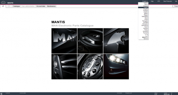 MAN MANTIS v666 09.2021 Electronic Parts Catalog DVD 8