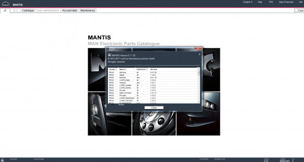 MAN MANTIS v666 09.2021 Electronic Parts Catalog DVD 9