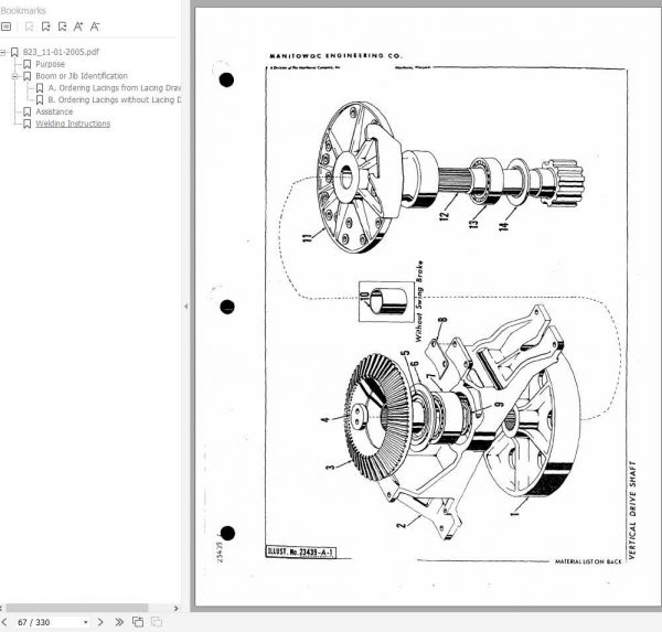 Manitowoc Cranes 3000W 30218 PM 10 29 2007 Spare Parts Manual PDF 2