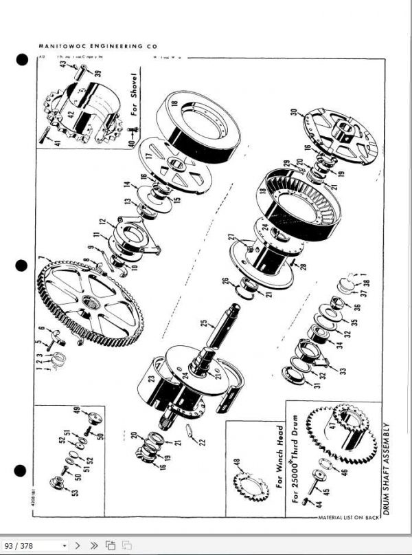 Manitowoc Cranes 3000W 30228 PM 03 13 2003 Spare Parts Manual PDF 2