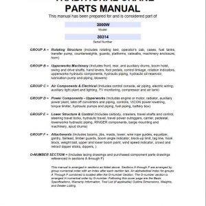 Manitowoc Cranes 3000W 30314 PM 12 15 2011 Spare Parts Manual PDF 1
