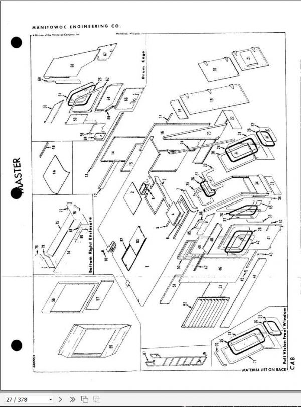 Manitowoc Cranes 3000W 30324 PM 09 13 2007 Spare Parts Manual PDF 2