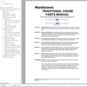 Manitowoc Cranes 3900 39198 PM 12 19 2017 Spare Parts Manual PDF 1