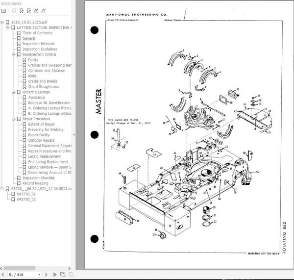 Manitowoc Cranes 4000W 40160 PM 12 05 2018 Spare Parts Manual PDF 2