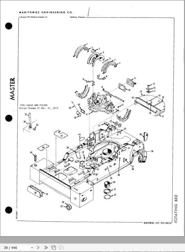 Manitowoc Cranes 4000W 40309 PM 08 11 2004 Spare Parts Manual PDF 2