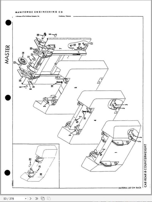 Manitowoc Cranes 4000W 40322 PM 06 25 2010 Spare Parts Manual PDF 2
