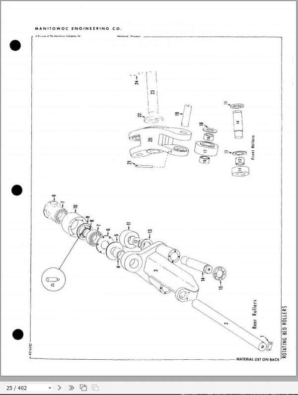 Manitowoc Cranes 4000W 40345 PM 02 07 2015 Spare Parts Manual PDF 2