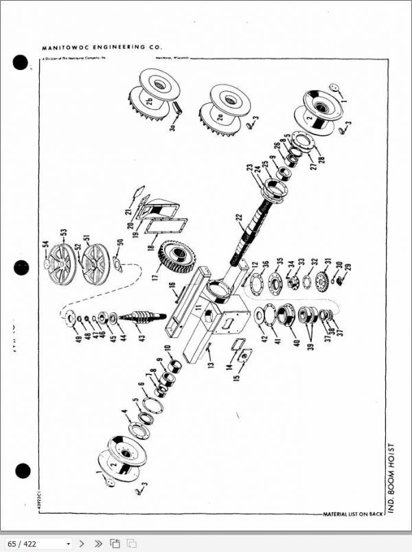 Manitowoc Cranes 4000W 40358 PM 02 26 2004 Spare Parts Manual PDF 2