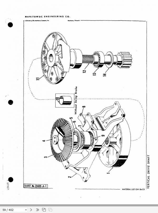 Manitowoc Cranes 4000W 40363 PM 07 17 2009 Spare Parts Manual PDF 2