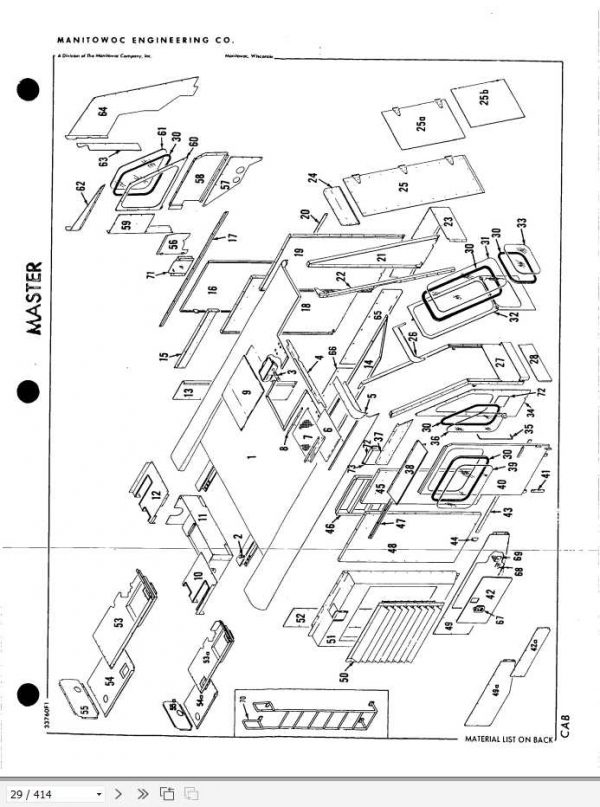 Manitowoc Cranes 4000W 40378 PM 06 03 2004 Spare Parts Manual PDF 2