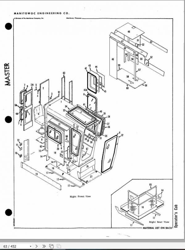 Manitowoc Cranes 4100W 41387 PM 04 10 2017 Spare Parts Manual PDF 2