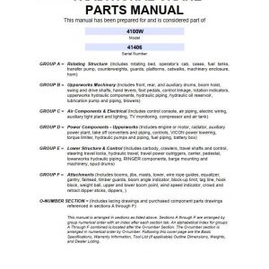 Manitowoc Cranes 4100W 41406 PM 03 14 2017 Spare Parts Manual PDF 1