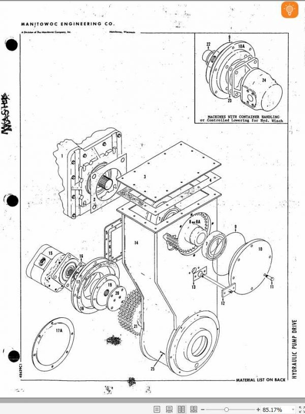 Manitowoc Cranes 4100W 41523 PM 08 03 2005 Spare Parts Manual PDF 2