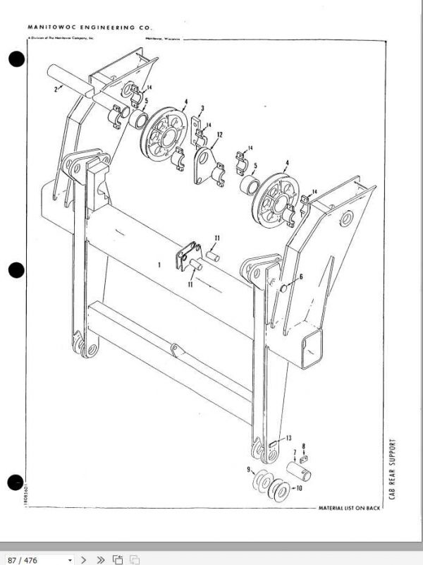 Manitowoc Cranes 4100W 41540 PM 03 13 2015 Spare Parts Manual PDF 2