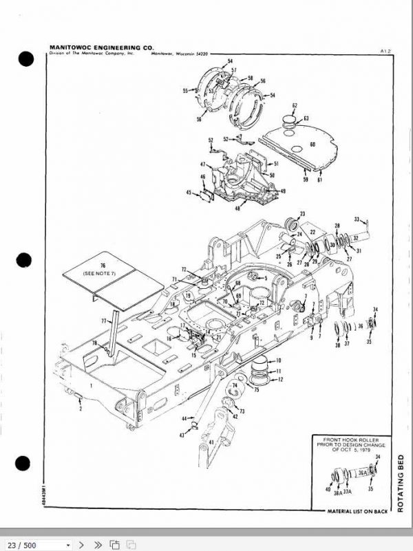 Manitowoc Cranes 4100W 41558 PM 10 25 2005 Spare Parts Manual PDF 2