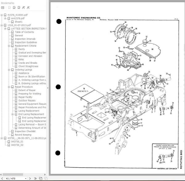 Manitowoc Cranes 4100W 41576 PM 09 22 2015 Spare Parts Manual PDF 2