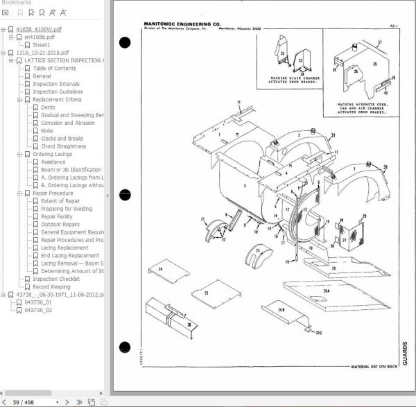 Manitowoc Cranes 4100W 41656 PM 04 06 2017 Spare Parts Manual PDF 2