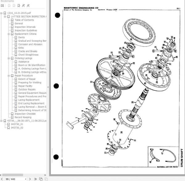 Manitowoc Cranes 4100W 41742 PM 03 25 2019 Spare Parts Manual PDF 2