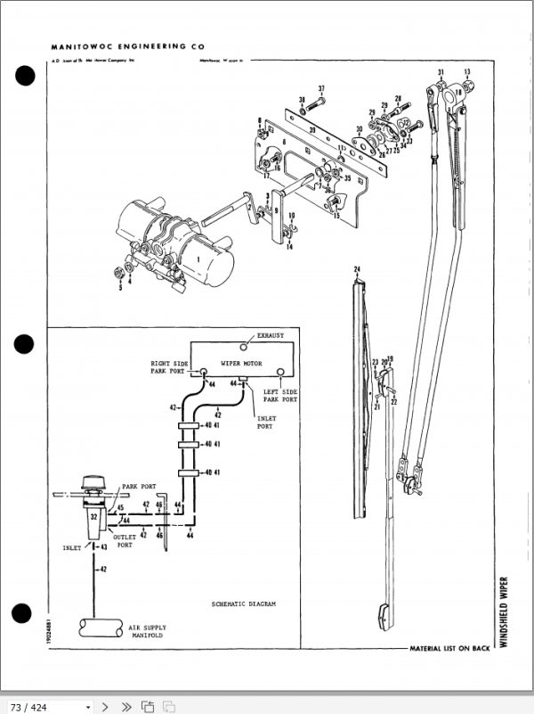 Manitowoc Cranes 4100W 41874 PM 05 03 2011 Spare Parts Manual PDF 2